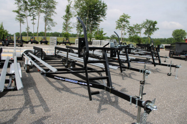 New 2026 Wolverine 24' TANDEM AXLE BUNK STYLE ALL STAR PONTOON TRAILER 48812 Boat Trailer