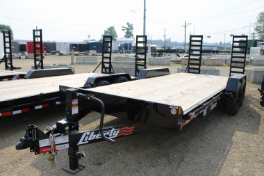 New 2025 Liberty 20' FR 14K GVWR EQUIPMENT TRAILER WITH FOLDING RAMPS 5571 Equipment Trailer