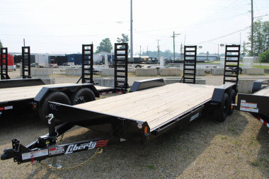 New 2025 Liberty 20' FR 10K GVWR EQUIPMENT TRAILER WITH FOLDING RAMPS 5570 Equipment Trailer