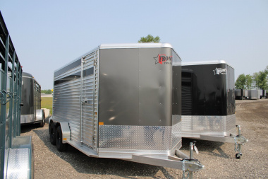 New 2025 Frontier Trailers 16' STOCK TRAILER 48568 Stock / Stock Combo Trailer