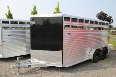 New 2025 Frontier Trailers 16' STOCK TRAILER 48524 Stock / Stock Combo Trailer