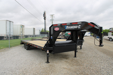 New 2025 Diamond C Trailers 25' MR 15.5K GVWR GOOSENECK EQUIPMENT TRAILER 48197 Equipment Trailer