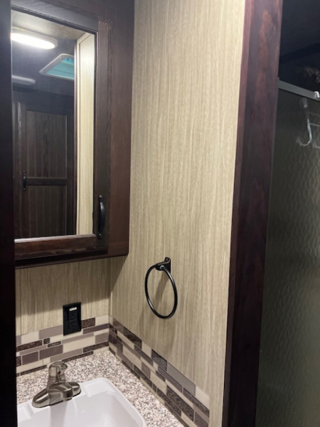 Used 2020 Bison Trailers 7' wide Trail Boss 2 horse w/ 11' lq slide Horse Trailer