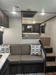 Used 2023 Bison Trailers Ranger 8' wide 2 horse w/9' living quarters Horse Trailer