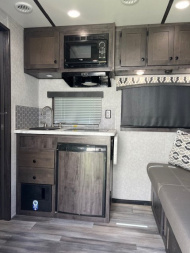 Used 2023 Bison Trailers Ranger 8' wide 2 horse w/9' living quarters Horse Trailer