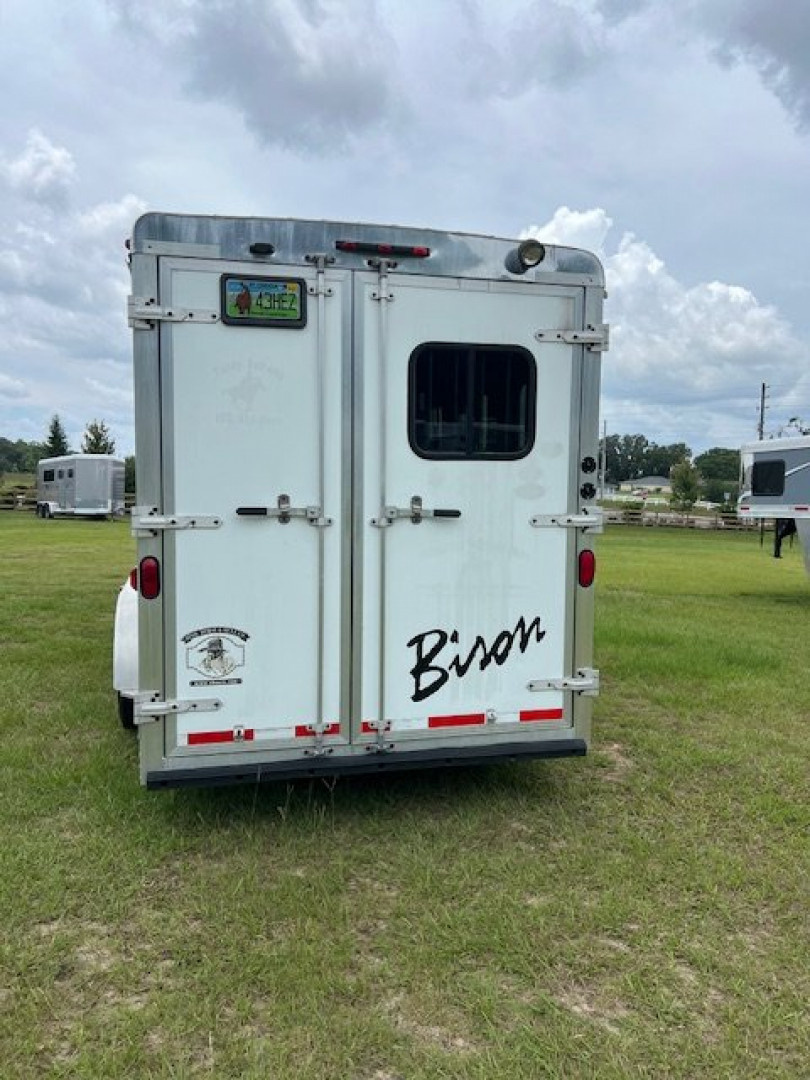 Used 2014 Bison Trailers 3 horse w/ 10' living quarters Horse Trailer