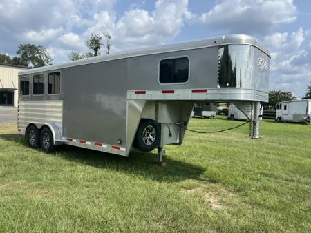 Used 2022 Exiss Trailers 3 horse gooseneck w/ dressing room Horse Trailer