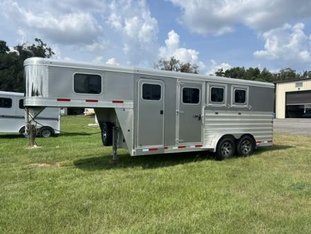 Used 2022 Exiss Trailers 3 horse gooseneck w/ dressing room Horse Trailer