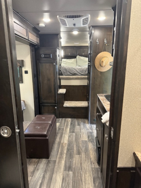 Used 2022 Merhow Trailers 2 horse w/ 11' lq with slide Horse Trailer