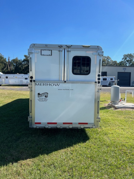 Used 2022 Merhow Trailers 2 horse w/ 11' lq with slide Horse Trailer