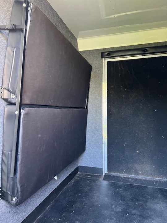 Used 2023 Merhow Trailers 8' wide 12' farmhouse lq w/ bunks and stock area Stock / Stock Combo Trailer