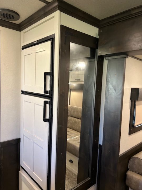 Used 2023 Merhow Trailers 8' wide 12' farmhouse lq w/ bunks and stock area Stock / Stock Combo Trailer