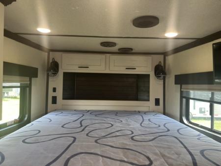 Used 2023 Merhow Trailers 8' wide 12' farmhouse lq w/ bunks and stock area Stock / Stock Combo Trailer