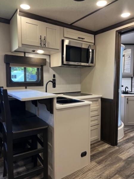 Used 2023 Merhow Trailers 8' wide 12' farmhouse lq w/ bunks and stock area Stock / Stock Combo Trailer