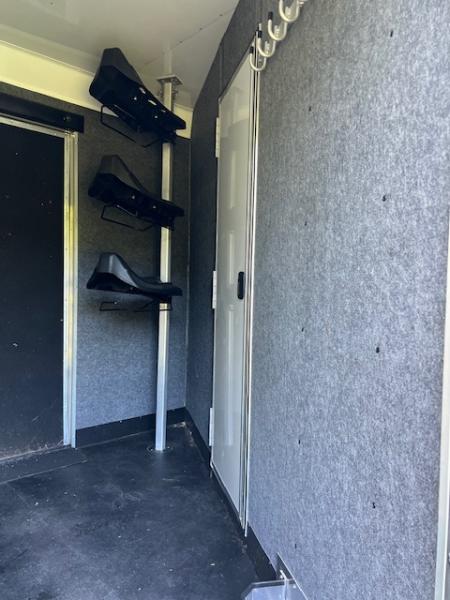 Used 2023 Merhow Trailers 8' wide 12' farmhouse lq w/ bunks and stock area Stock / Stock Combo Trailer