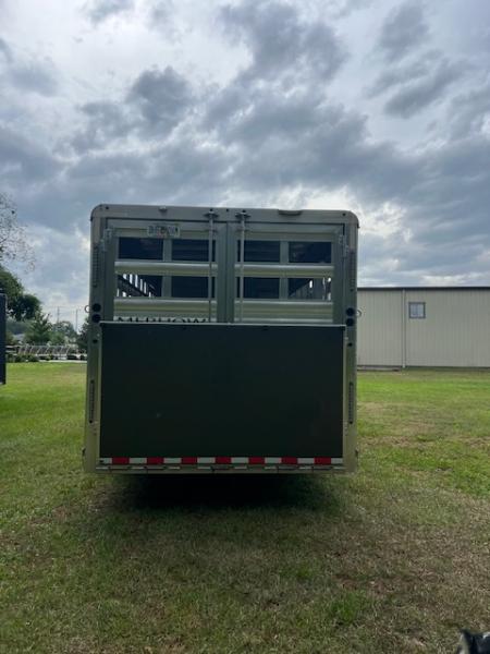 Used 2023 Merhow Trailers 8' wide 12' farmhouse lq w/ bunks and stock area Stock / Stock Combo Trailer
