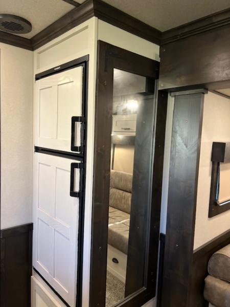 Used 2023 Merhow Trailers 8' wide 12' farmhouse lq w/ bunks and stock area Stock / Stock Combo Trailer