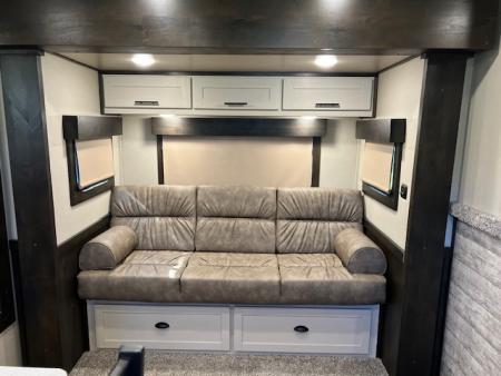 Used 2023 Merhow Trailers 8' wide 12' farmhouse lq w/ bunks and stock area Stock / Stock Combo Trailer