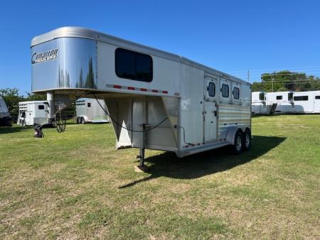 Used 2023 Cimarron Trailers 3 horse with dressing room Horse Trailer