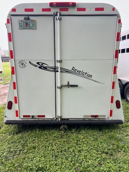 Used 2007 Double D 3 horse with 7' living quarters Horse Trailer