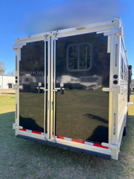 New 2025 Merhow Trailers 8' wide 4 horse w/ 14' living quarters Horse Trailer