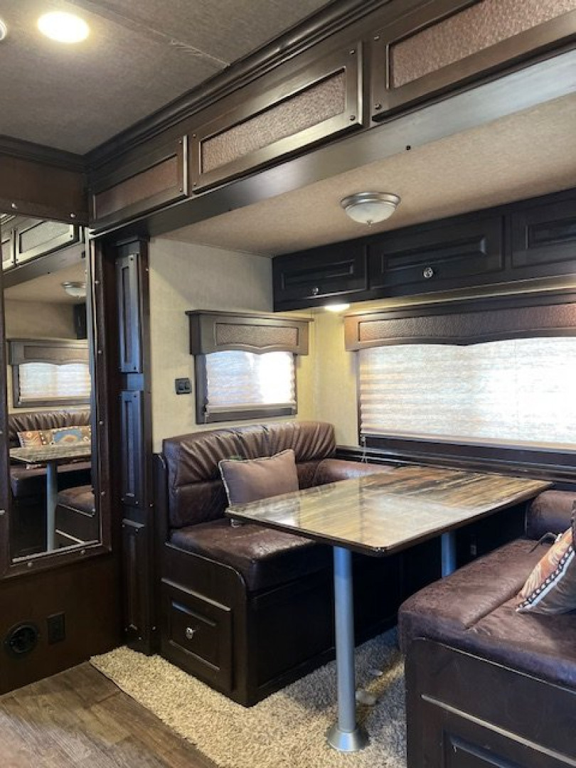 Used 2018 Merhow Trailers 8' wide 4 horse w/17' living quarters Horse Trailer