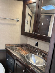 Used 2018 Merhow Trailers 8' wide 4 horse w/17' living quarters Horse Trailer
