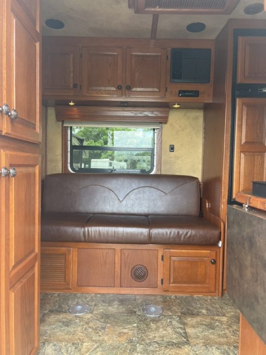 Used 2010 Kiefer Manufacturing 8' wide 2 horse w/ 12' living quarters Horse Trailer