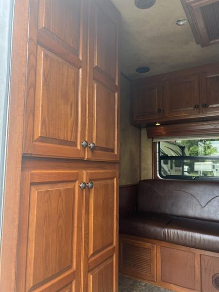 Used 2010 Kiefer Manufacturing 8' wide 2 horse w/ 12' living quarters Horse Trailer