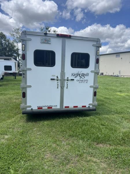 Used 2010 Kiefer Manufacturing 8' wide 2 horse w/ 12' living quarters Horse Trailer