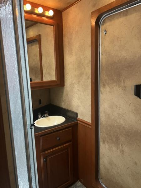 Used 2010 Kiefer Manufacturing 8' wide 2 horse w/ 12' living quarters Horse Trailer