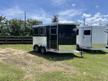 New 2026 Exiss Trailers 2 horse slant model XT with dressing room Horse Trailer