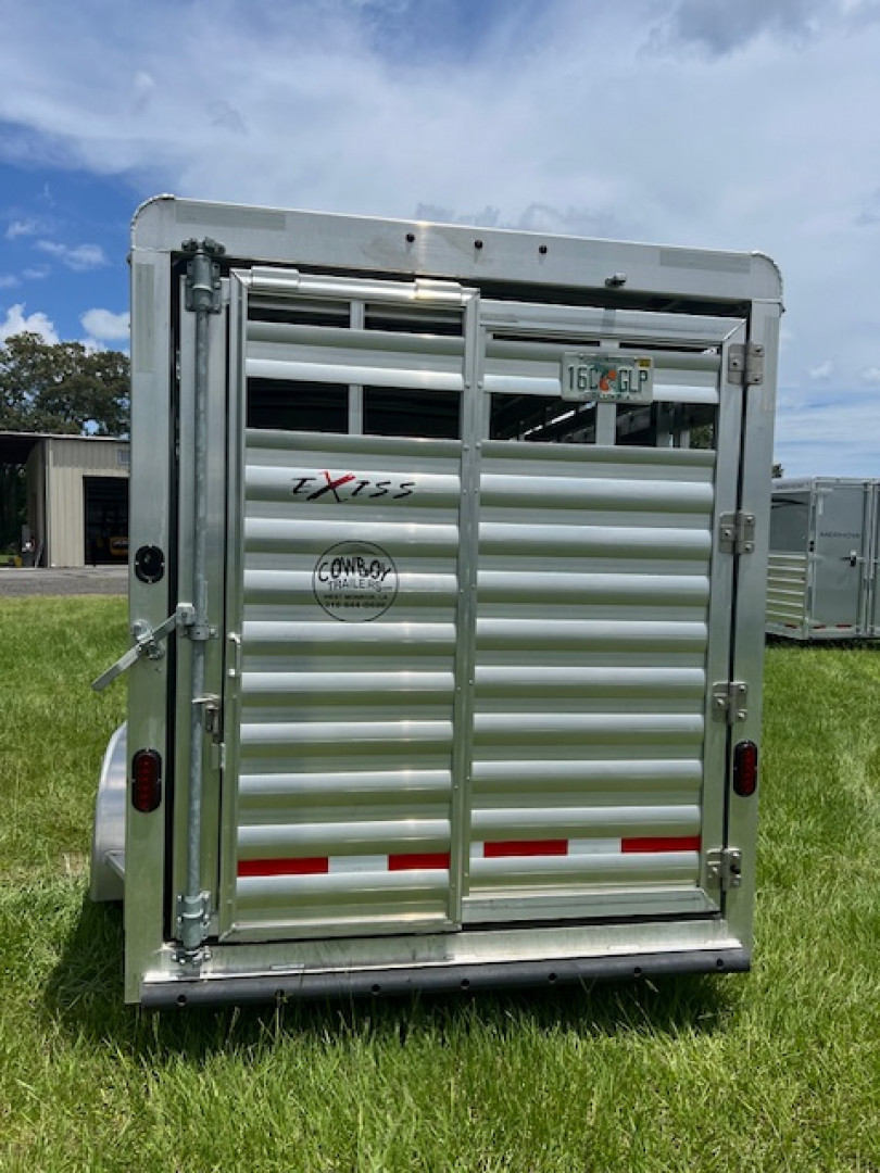 Used 2023 Exiss Trailers 16' stock comb bumper pull Stock / Stock Combo Trailer