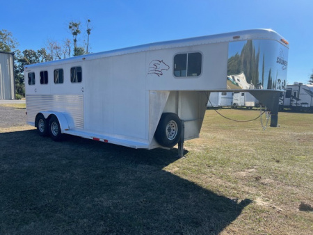 Used 2000 Sooner 4 horse gooseneck w/ dressing room Horse Trailer