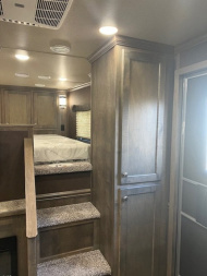 New 2025 Merhow Trailers 8' wide 3 horse w/12' living quarters Horse Trailer