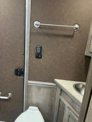 New 2025 Merhow Trailers 8' wide 3 horse w/12' living quarters Horse Trailer