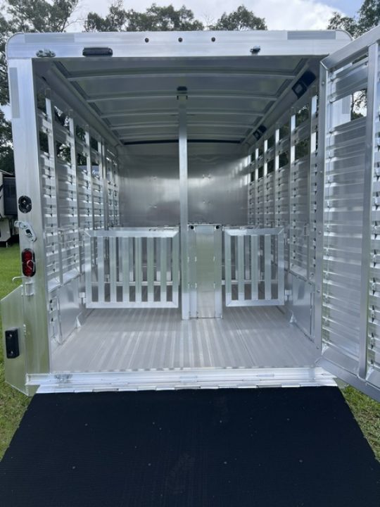 New 2026 Exiss Trailers 16' stock w/ pens and dressing room Stock / Stock Combo Trailer
