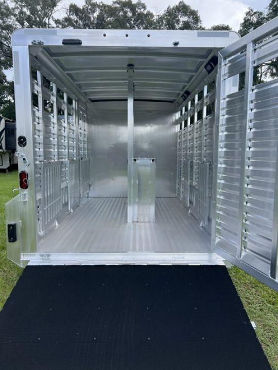 New 2026 Exiss Trailers 16' stock w/ pens and dressing room Stock / Stock Combo Trailer