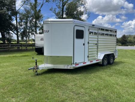 New 2026 Exiss Trailers 16' stock w/ pens and dressing room Stock / Stock Combo Trailer