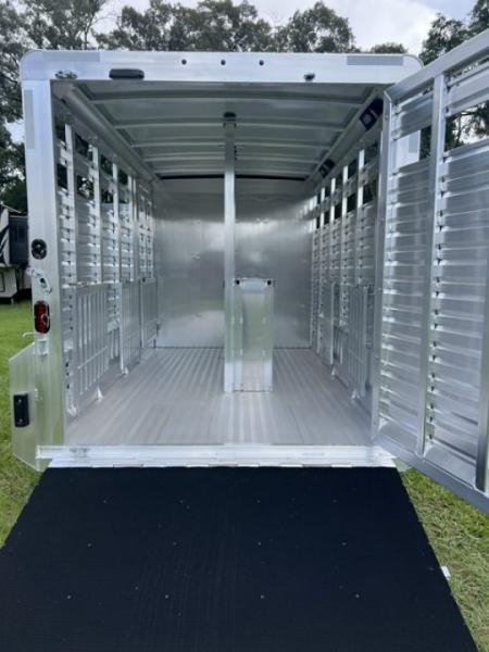 New 2026 Exiss Trailers 16' stock w/ pens and dressing room Stock / Stock Combo Trailer