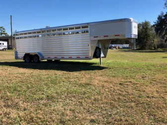 New 2025 EXISS TRAILERS 24' stock trailer Stock / Stock Combo Trailer