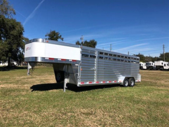 New 2025 EXISS TRAILERS 24' stock trailer Stock / Stock Combo Trailer