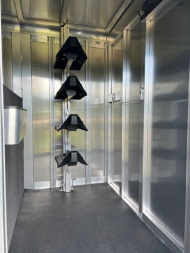 New 2025 Exiss Trailers 20' stock combo 7' wide w/dressing room Stock / Stock Combo Trailer