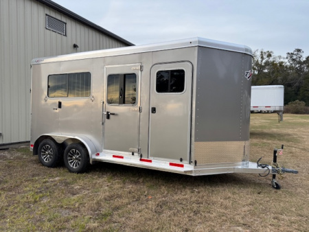 New 2026 Exiss Trailers 2 horse straight load (model 724) Horse Trailer