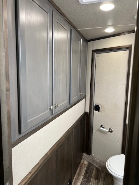 Used 2024 Merhow Trailers 8' wide 15' lq w/ outside kitchen midtack and gen Stock / Stock Combo Trailer