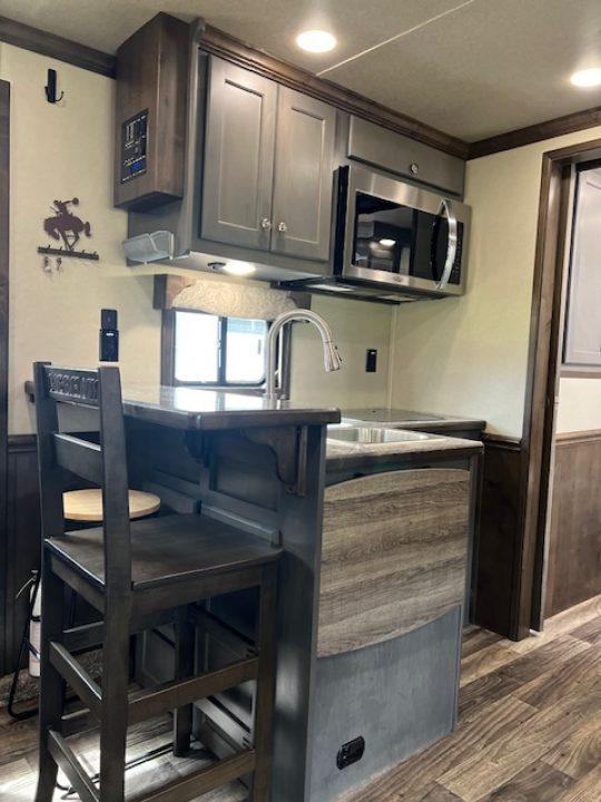 Used 2024 Merhow Trailers 8' wide 15' lq w/ outside kitchen midtack and gen Stock / Stock Combo Trailer