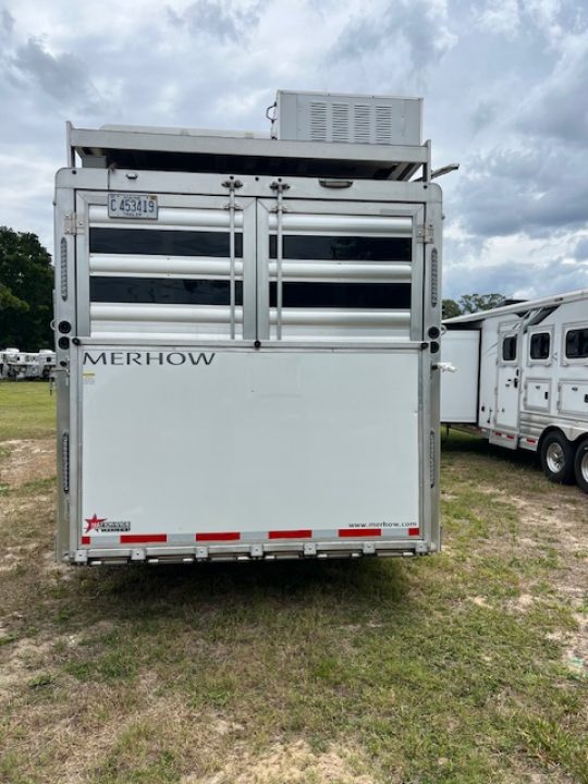 Used 2024 Merhow Trailers 8' wide 15' lq w/ outside kitchen midtack and gen Stock / Stock Combo Trailer