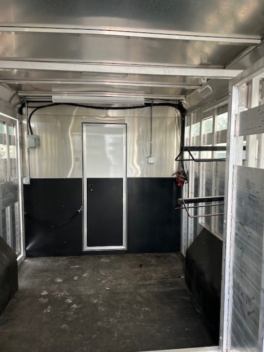 Used 2024 Merhow Trailers 8' wide 15' lq w/ outside kitchen midtack and gen Stock / Stock Combo Trailer