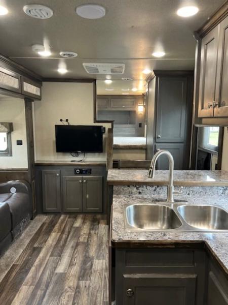Used 2024 Merhow Trailers 8' wide 15' lq w/ outside kitchen midtack and gen Stock / Stock Combo Trailer