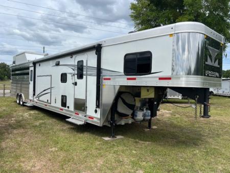 Used 2024 Merhow Trailers 8' wide 15' lq w/ outside kitchen midtack and gen Stock / Stock Combo Trailer